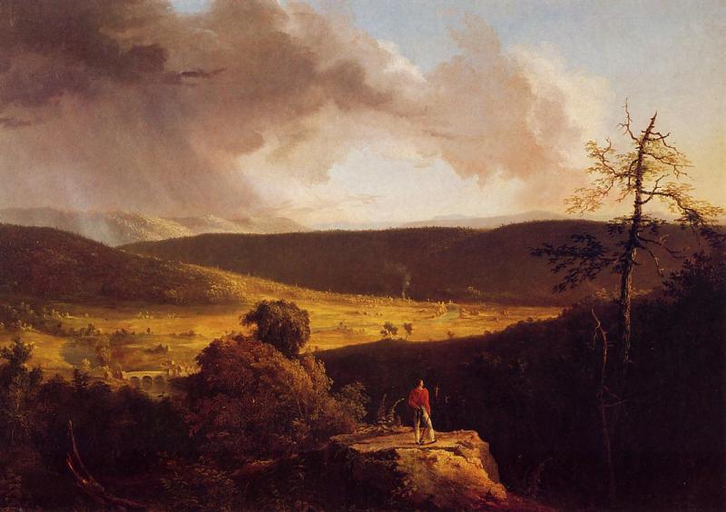 Thomas Cole View of L Esperance on Schoharie River oil painting image